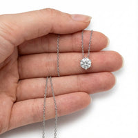 Thumbnail for Collier Solitaire Moissanite, vue 4