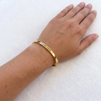 Thumbnail for Bracelet carpe diem — photo portée, taille réelle, or | SKU: cp-g