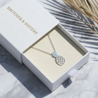 Thumbnail for Collier ananas — dans l'écrin cadeau, argent | SKU: 8050907-white-gold