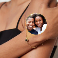 Thumbnail for Photo Projection Bracelet - Personalized Gift for Women - Custom Jewelry For Her - Custom Bracelet Picture - Personalised Photo Gift Bracelet Gold Brother & Sisters