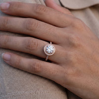Thumbnail for Bague or rose — gros plan sur les détails, or rose | SKU: 101791-4.5-rose-gold