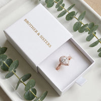 Thumbnail for Bague goutte d'eau — dans l'écrin cadeau, or rose | SKU: 505162-4.5-rose-gold