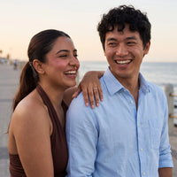 Thumbnail for Bagues empilables — photo en couple, or rose | SKU: 10645547-4.5-rose-gold