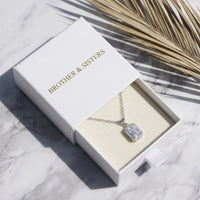 Thumbnail for Collier rectangle — dans l'écrin cadeau, argent | SKU: 22559056