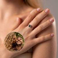 Thumbnail for Stainless Steel Ring - Woman Ring - Adjustable Photo Ring - Personalised Ring Ring Silver Brother & Sisters