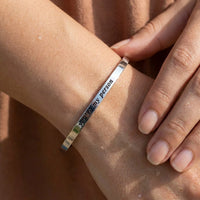 Thumbnail for Waterproof bracelet — close-up of the details, silver | SKU: 8174603-silver-color
