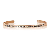 Thumbnail for Bracelet message — photo produit sur fond blanc, or rose