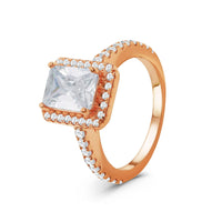 Thumbnail for Bague de promesse — photo produit sur fond blanc, argent