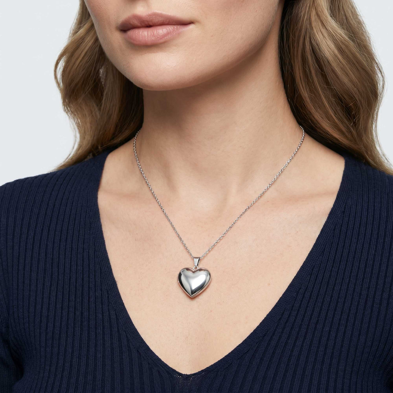 Collier Médaillon Photo Coeur