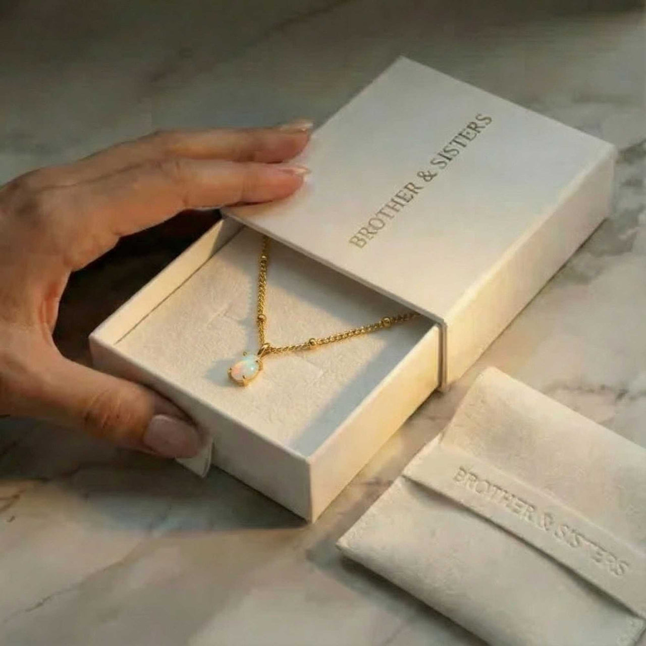 Collier Pendentif Opale