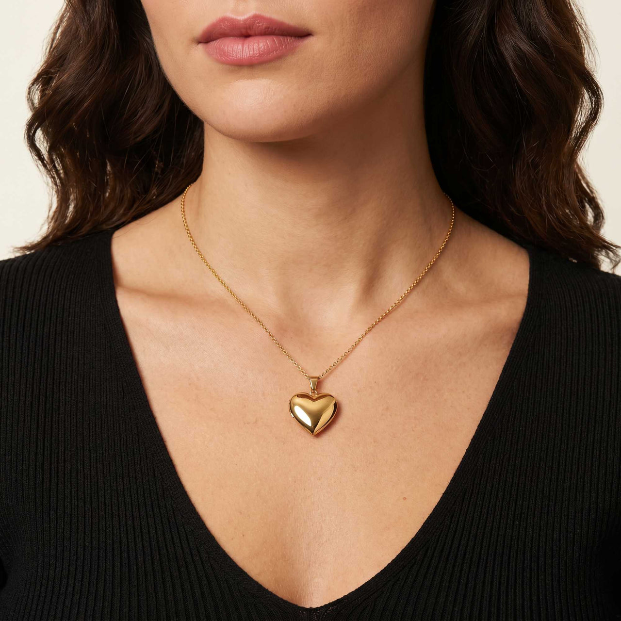 Collier Médaillon Photo Coeur