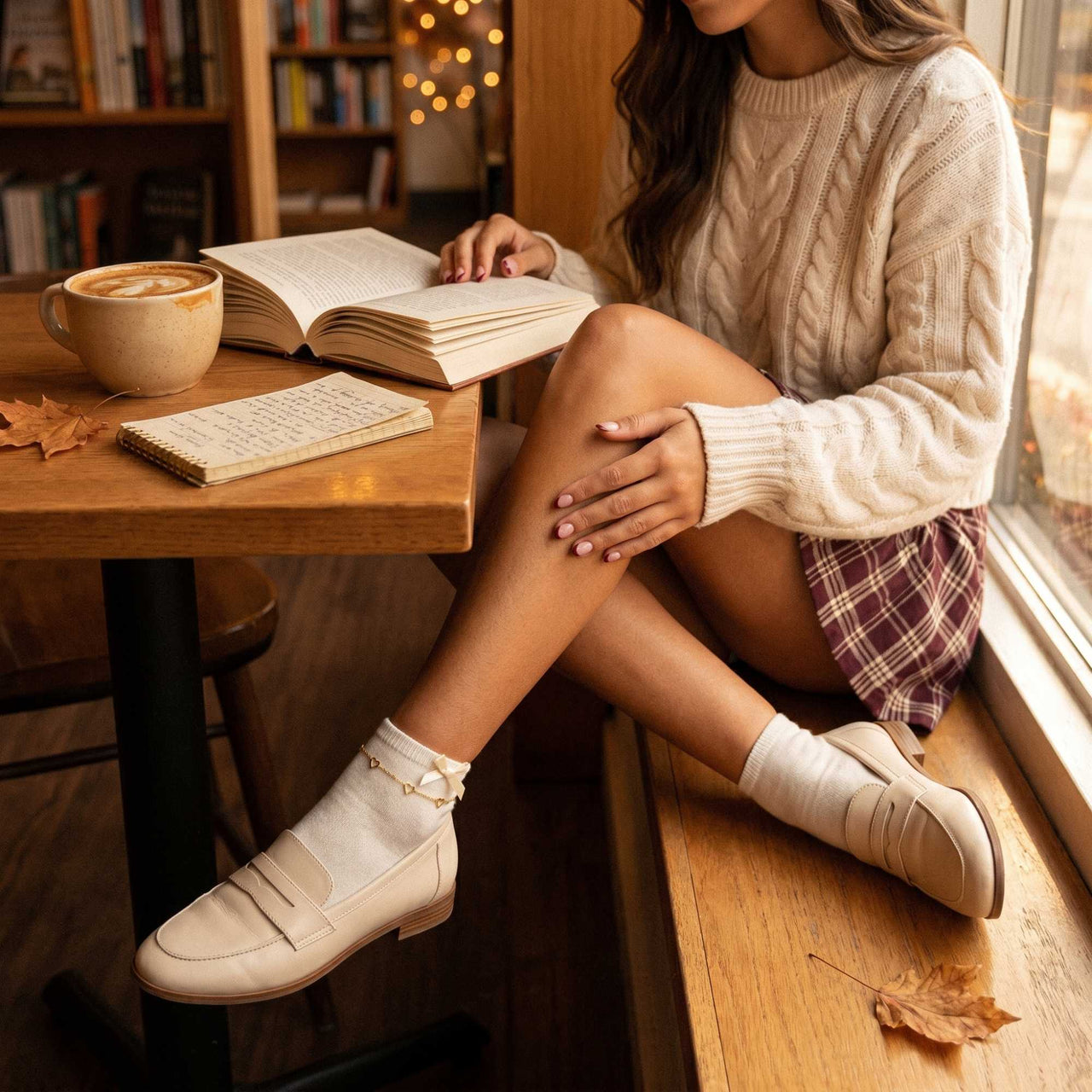 Chaîne de Cheville Cœur Ouvert