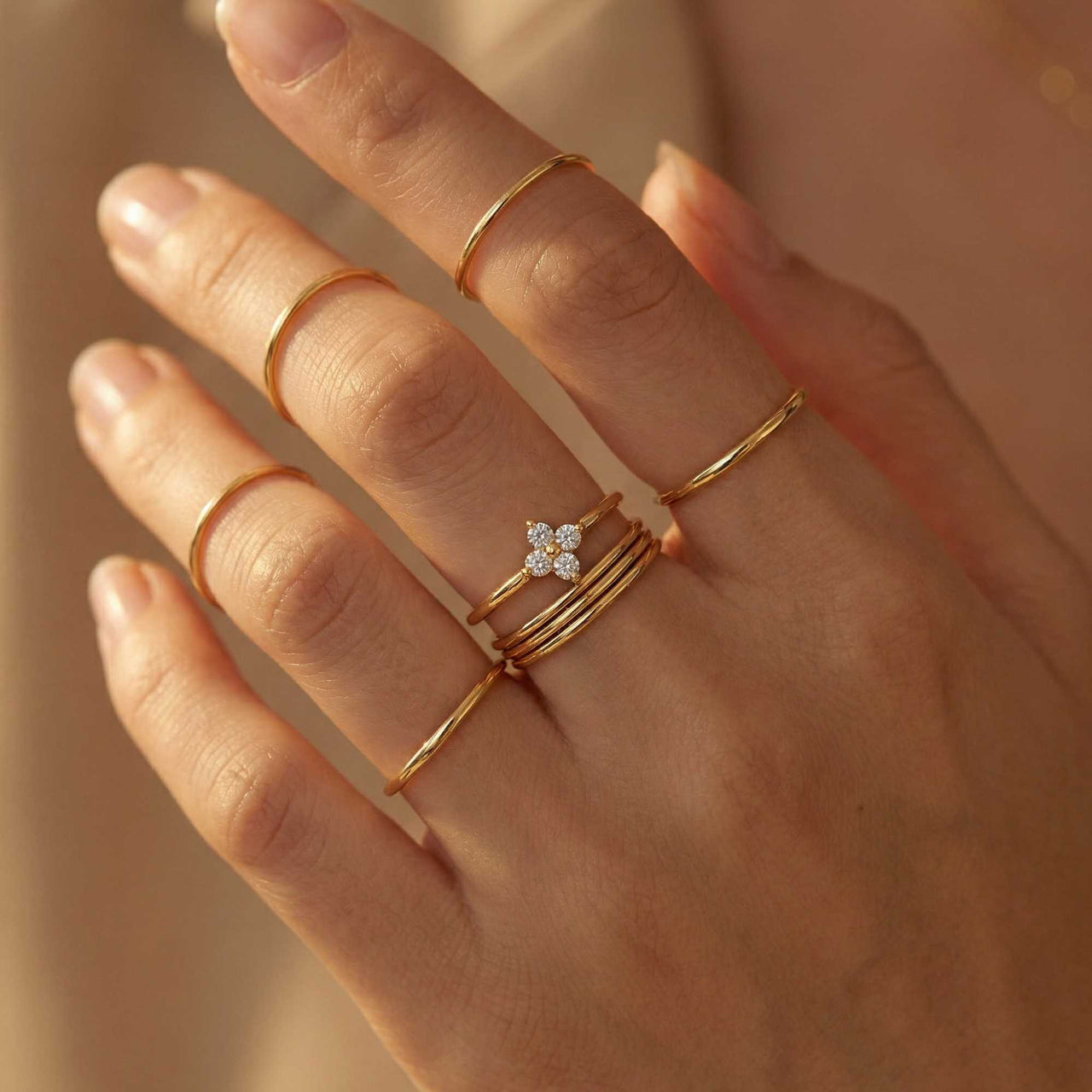 Crystal Flower Ring