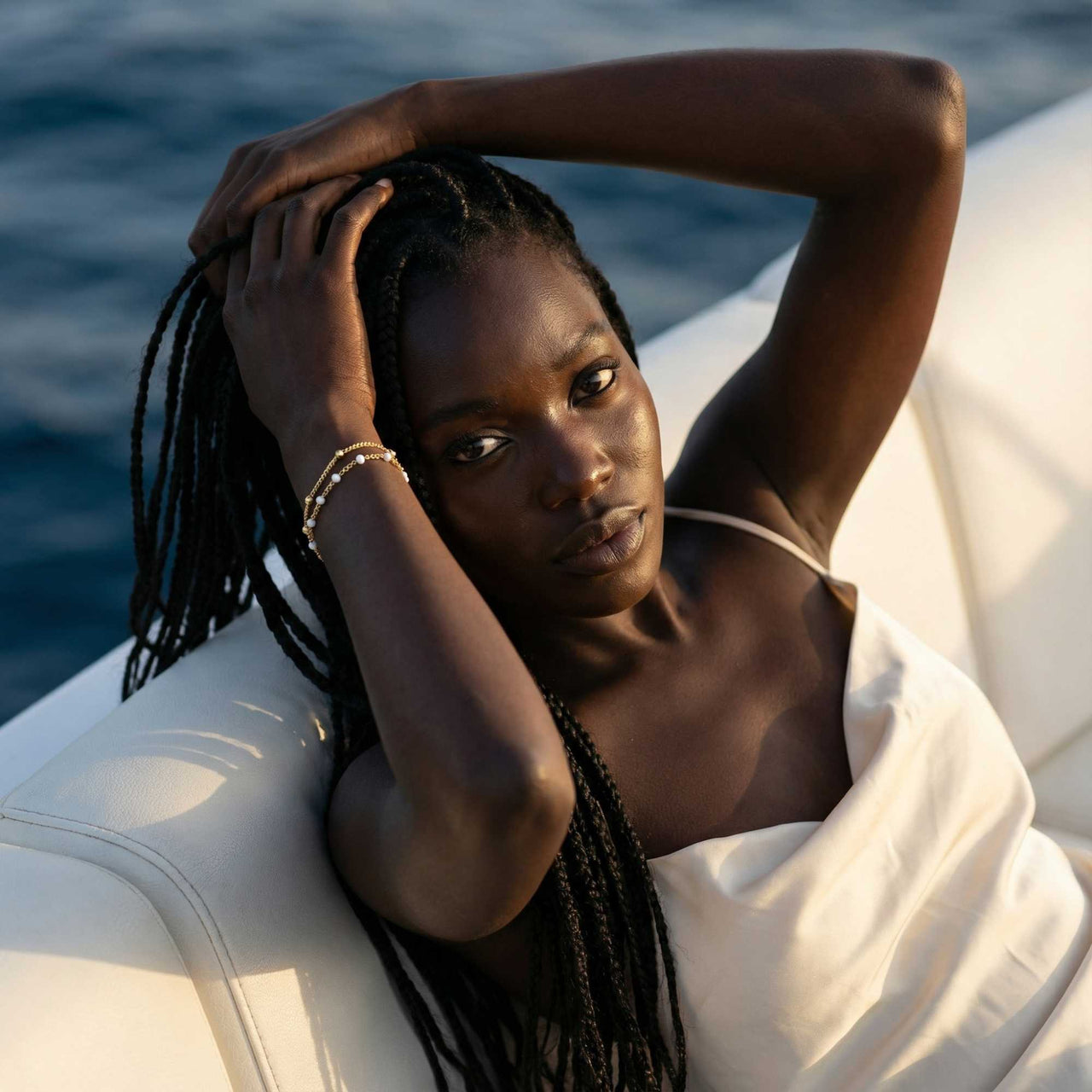 Double White Bracelet