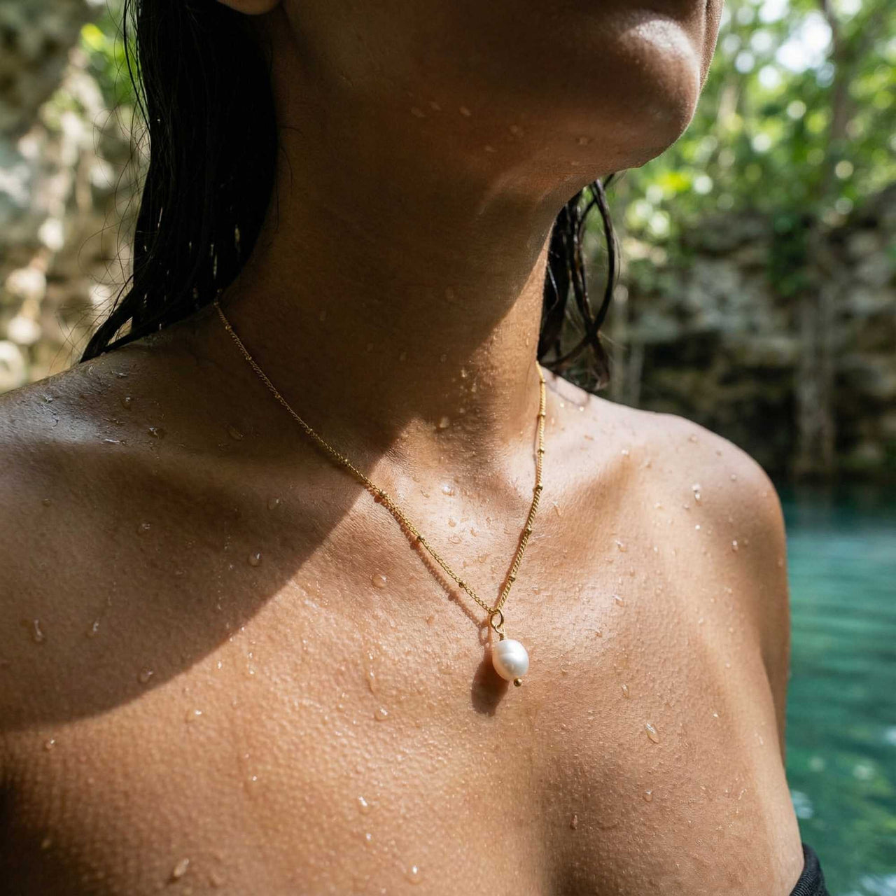 Collier Perle Goutte