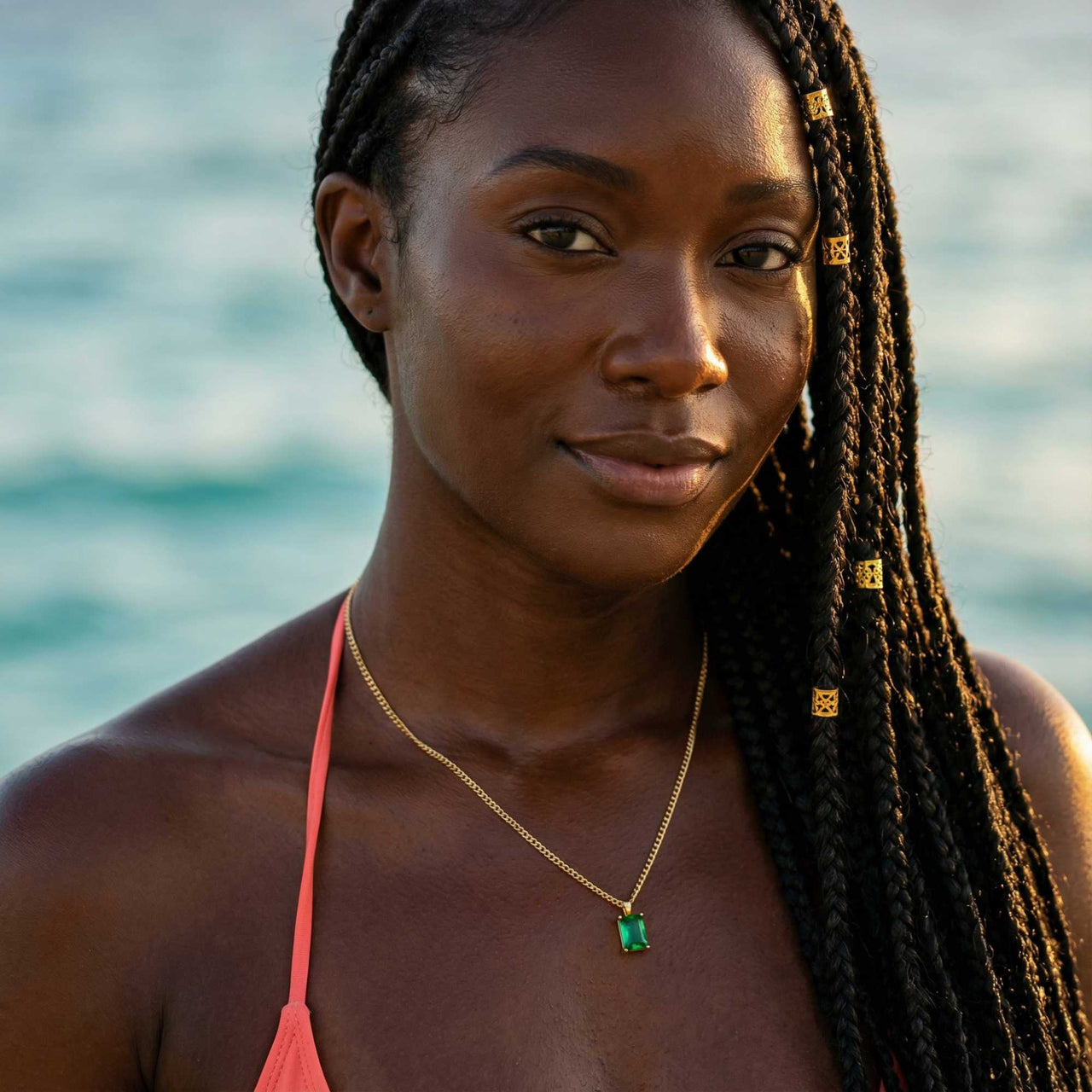 Emerald Pendant Necklace