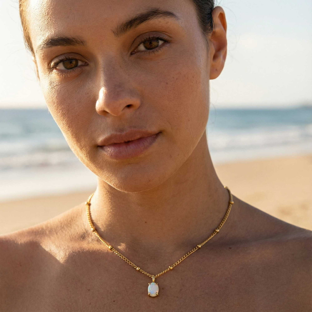 Collier Pendentif Opale