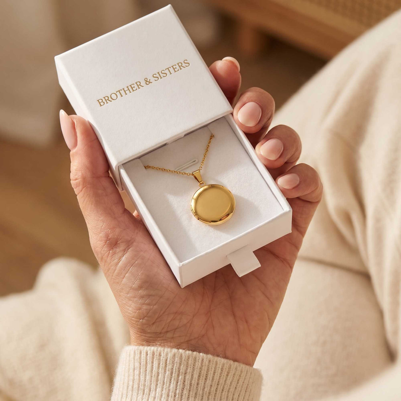 Collier Médaillon Photo Rond