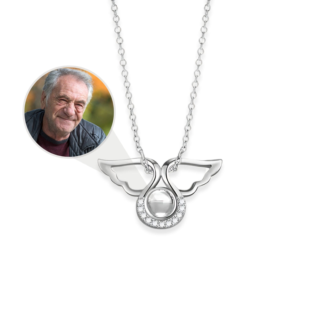 Angel Photo Necklace