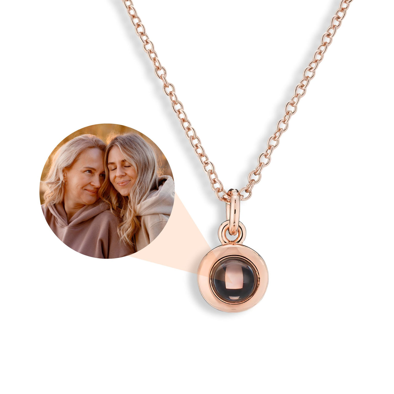 Circle Photo Necklace