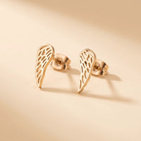 Thumbnail for Angel Wing Stud Earrings, gold | SKU: 42008-gold