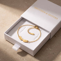 Thumbnail for The gold bracelet in the Brother & Sisters gift box | SKU: 42006-gold