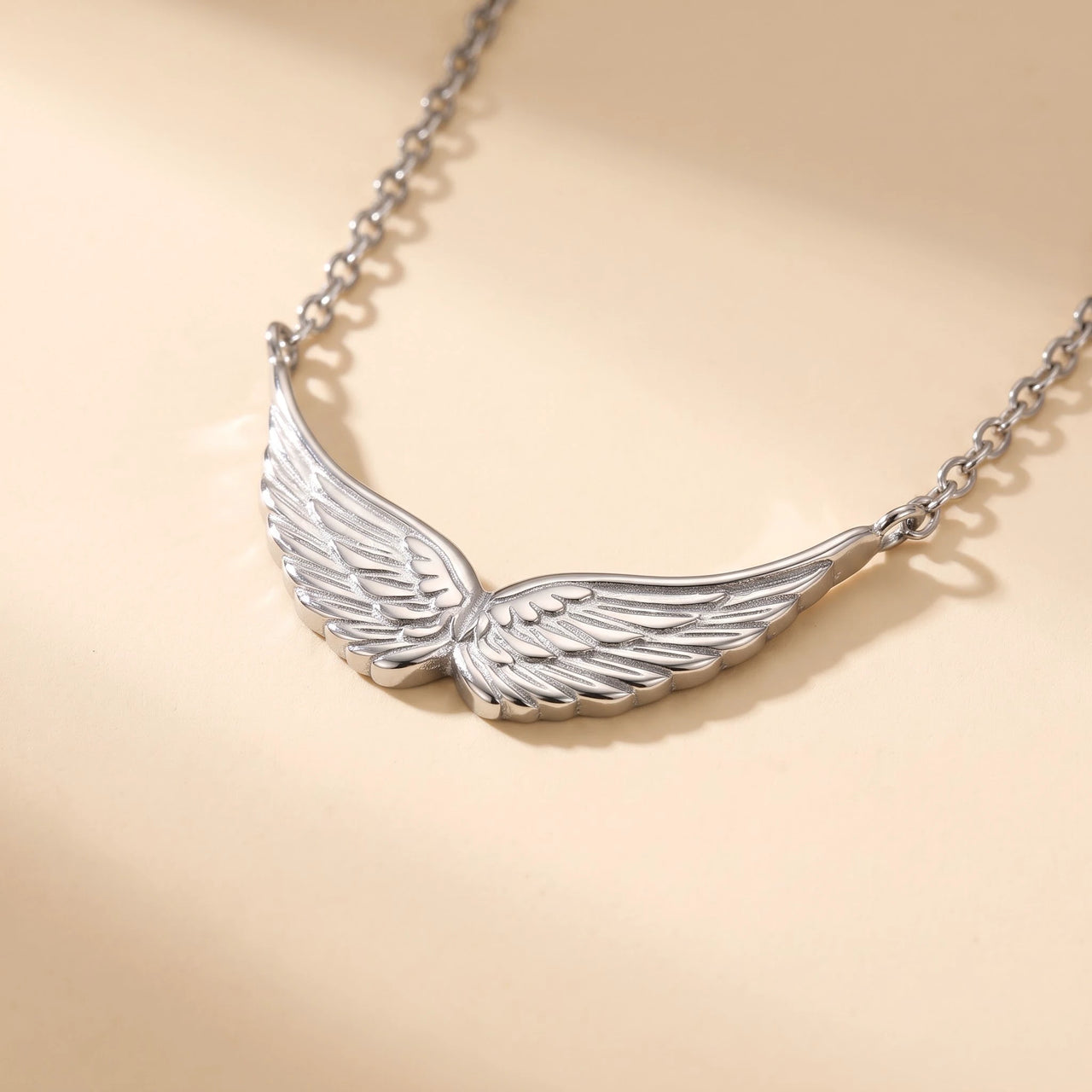 Angel Wings Necklace, silver | SKU: 42001-silver