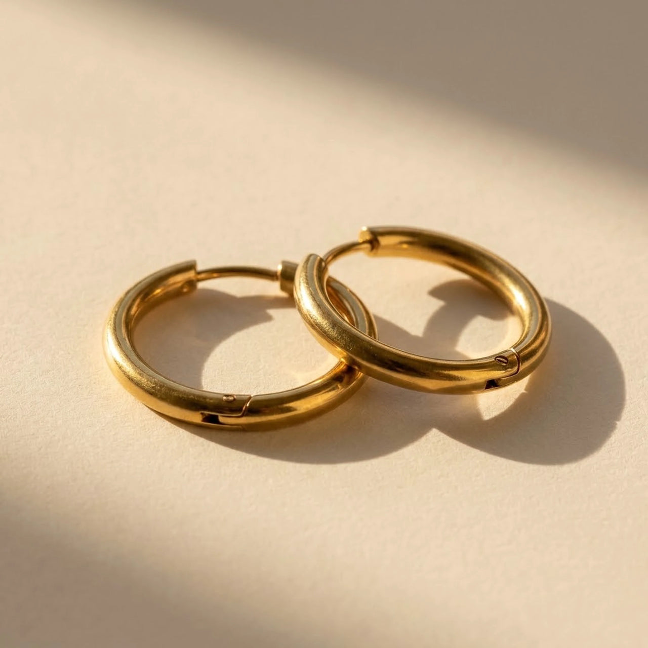 Everyday Waterproof Hoops in Gold, product photo | SKU: 41001-gold