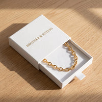 Thumbnail for Collier grosse maille — dans l'écrin cadeau, or | SKU: lachaine
