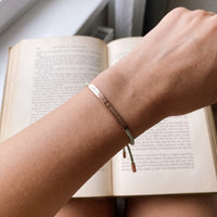 Thumbnail for Bracelet tressé — photo portée, taille réelle, or rose | SKU: lanature-rg