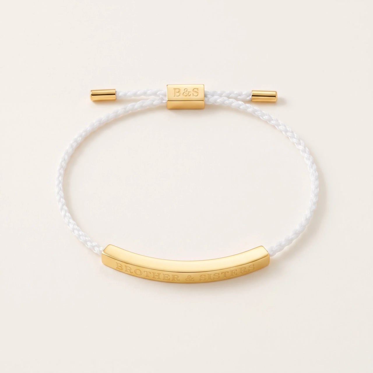 Bracelet blanc — photo produit sur fond blanc, or | SKU: laperle-g