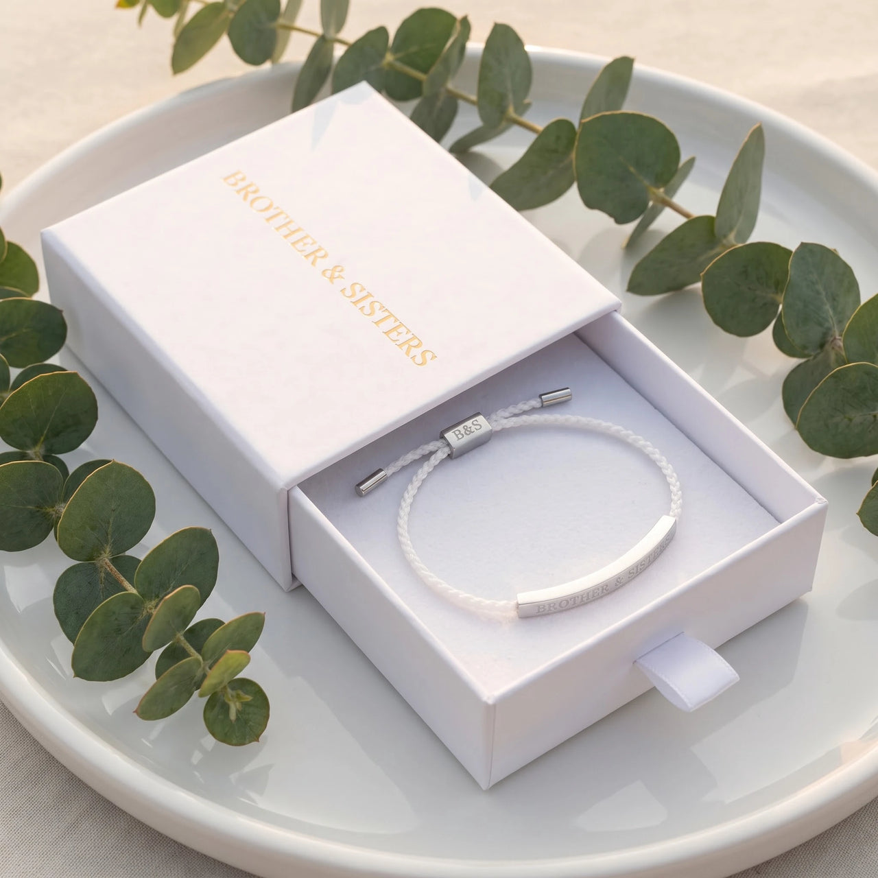 Bracelet cordon femme — dans l'écrin cadeau, argent | SKU: laperle-wg