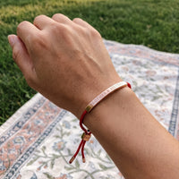Thumbnail for Bracelet fil — photo portée, taille réelle, or rose | SKU: lamour-rg