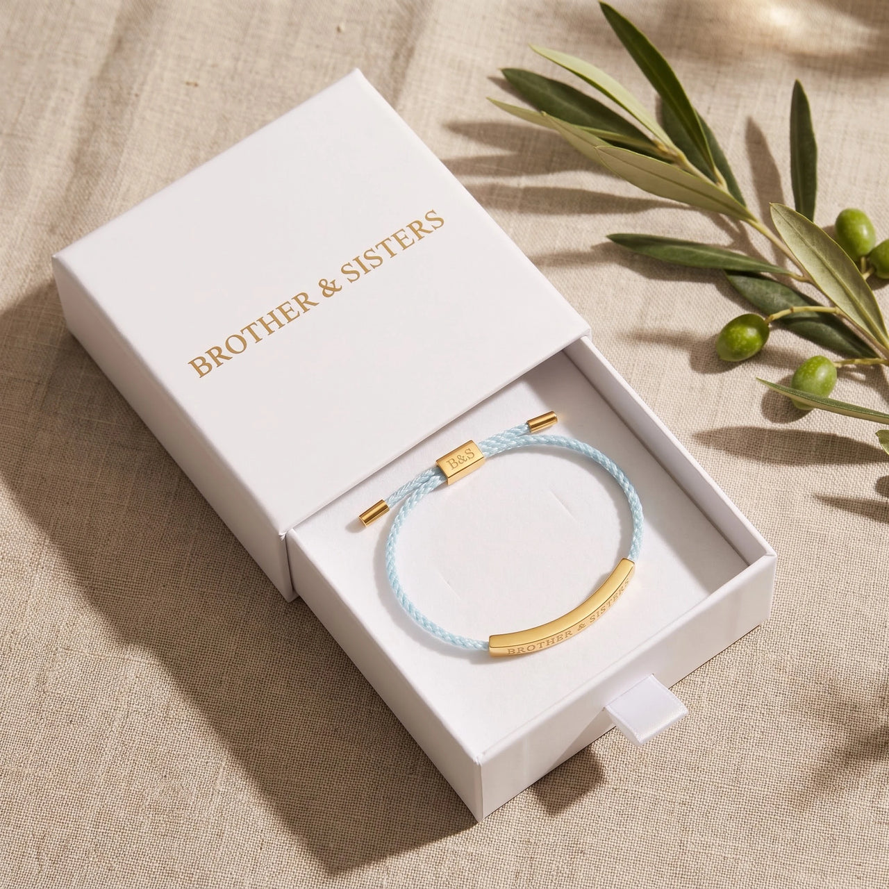Bracelet bleu — dans l'écrin cadeau, or | SKU: leciel-g