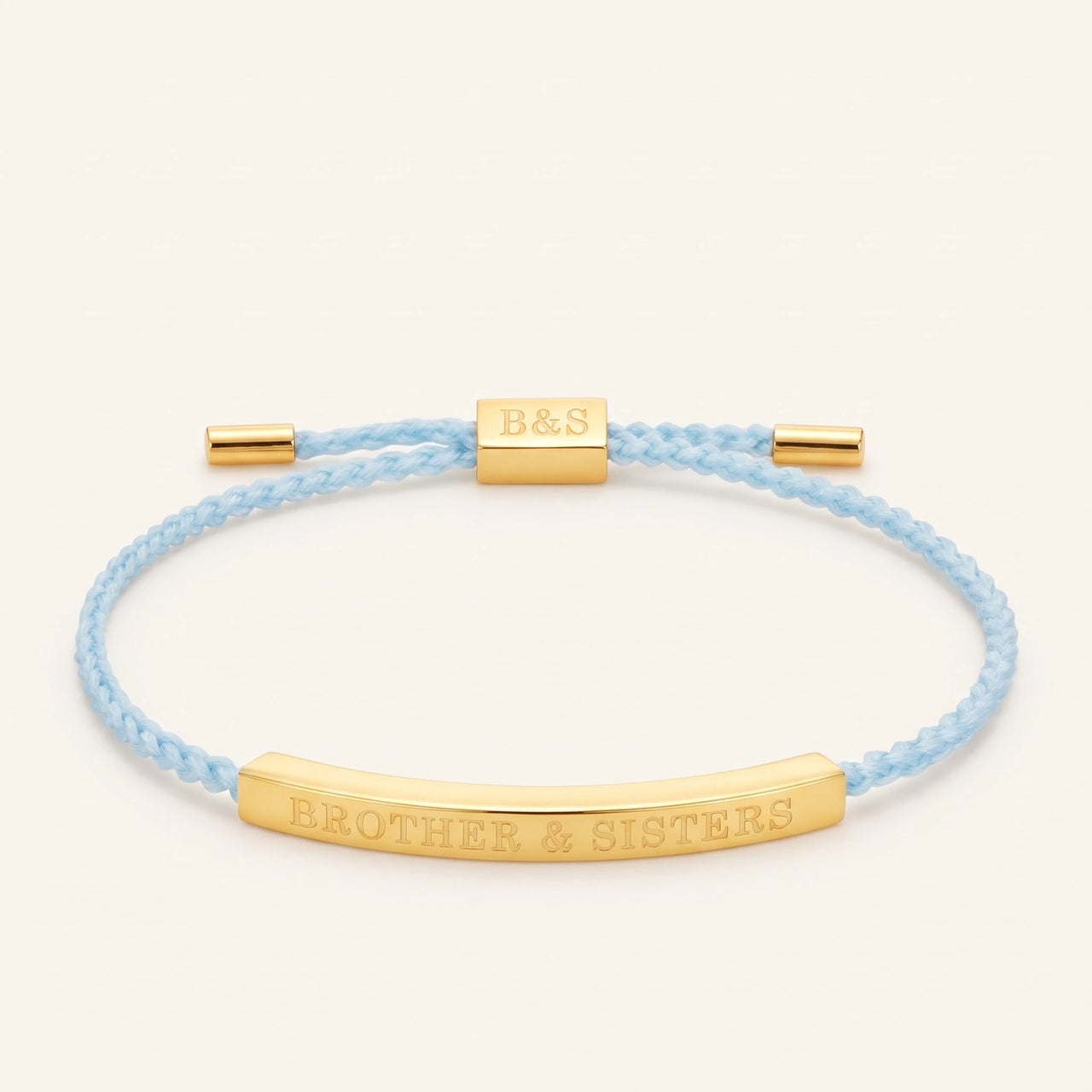 Bracelet bleu — photo produit sur fond blanc, or | SKU: leciel-g
