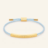 Thumbnail for Bracelet bleu — photo produit sur fond blanc, or | SKU: leciel-g