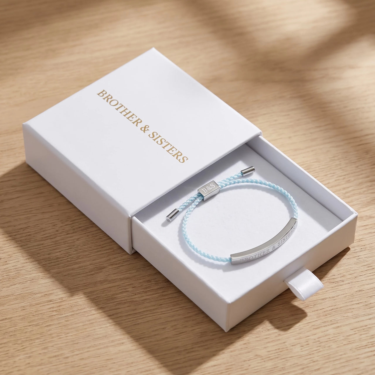 Bracelet bleu ciel — dans l'écrin cadeau, argent | SKU: leciel-wg