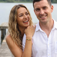 Thumbnail for Bracelet rose — photo en couple, or | SKU: lecorail-g