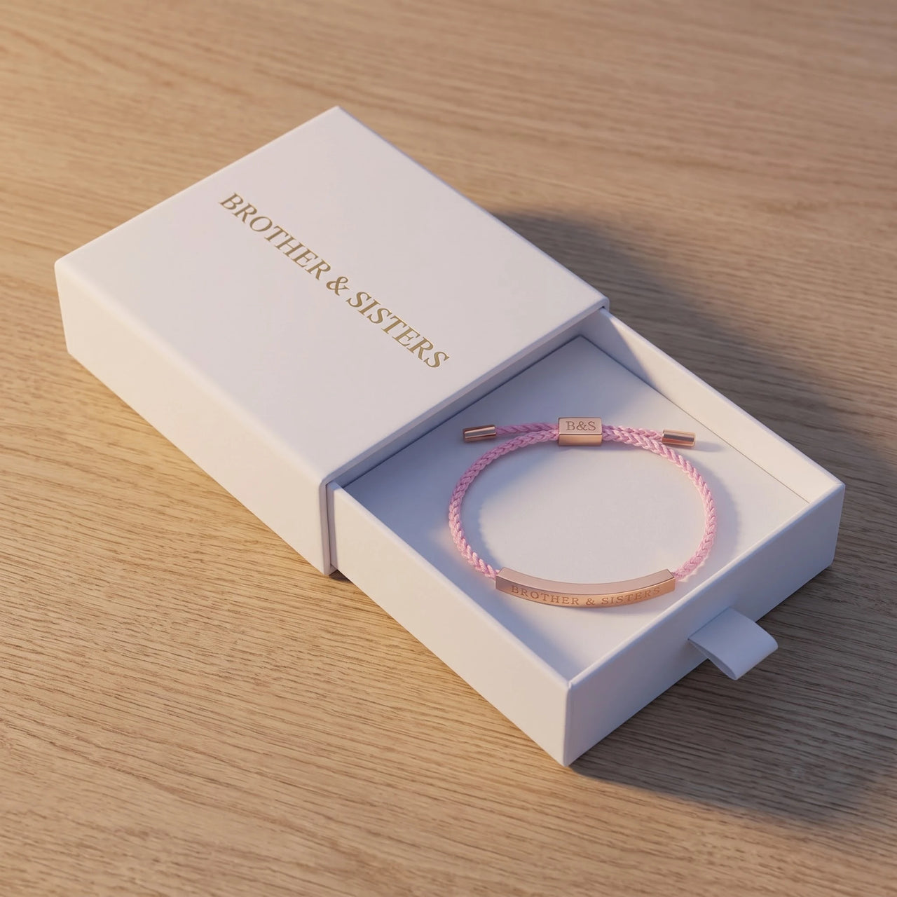 Bracelet amitié — dans l'écrin cadeau, or rose | SKU: lecorail-rg