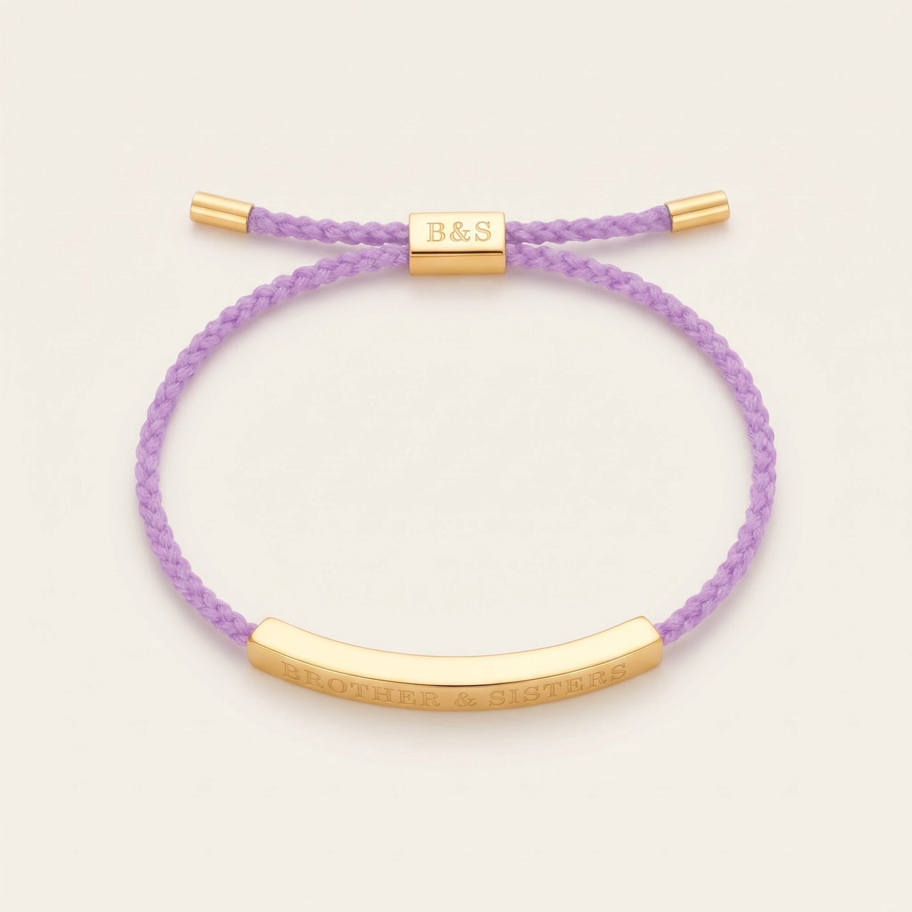 Bracelet mauve — photo produit sur fond blanc, or | SKU: lemauve-g