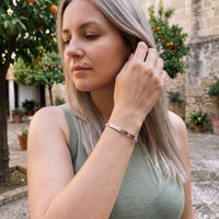 Thumbnail for Braided bracelet — worn, everyday gesture, silver | SKU: lemauve-wg