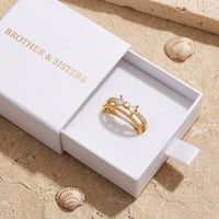 Thumbnail for Butterfly ring — in the gift box, gold | SKU: lepapillon