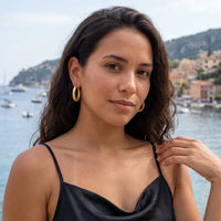 Thumbnail for The Mates, gold earrings — getaway | SKU: lesmates