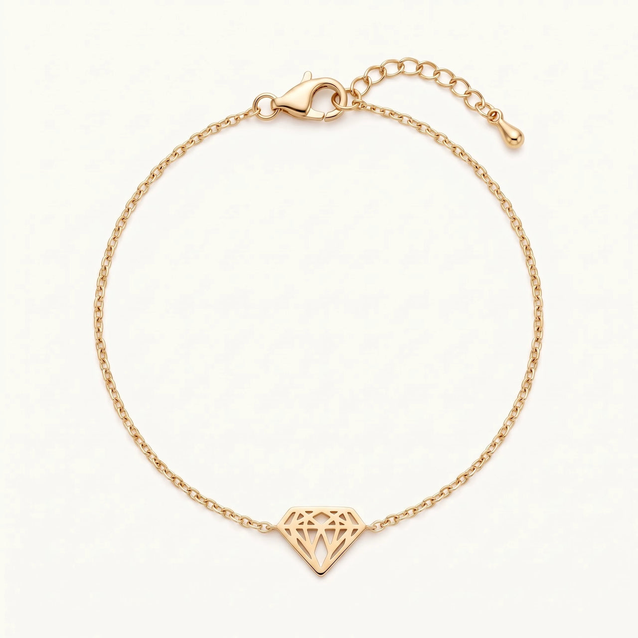 Bracelet géométrique — photo produit sur fond blanc, or | SKU: 11662607-gold