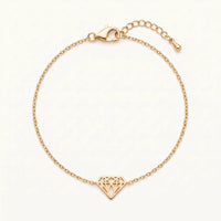 Thumbnail for Bracelet géométrique — photo produit sur fond blanc, or | SKU: 11662607-gold