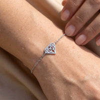 Thumbnail for Bracelet fin femme — gros plan sur les détails, argent | SKU: 11662607-white-gold