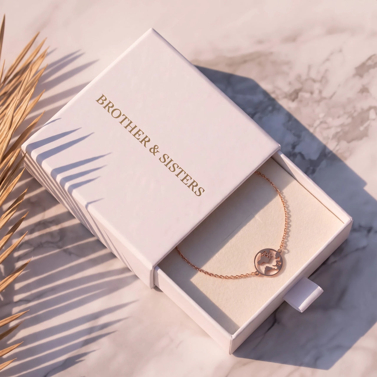 Bijoux acier inoxydable — dans l'écrin cadeau, or rose | SKU: 22665062-rose-gold
