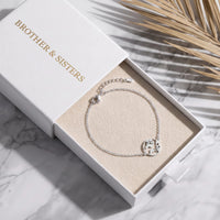Thumbnail for Bracelet mappemonde — dans l'écrin cadeau, argent | SKU: 22665062-white-gold