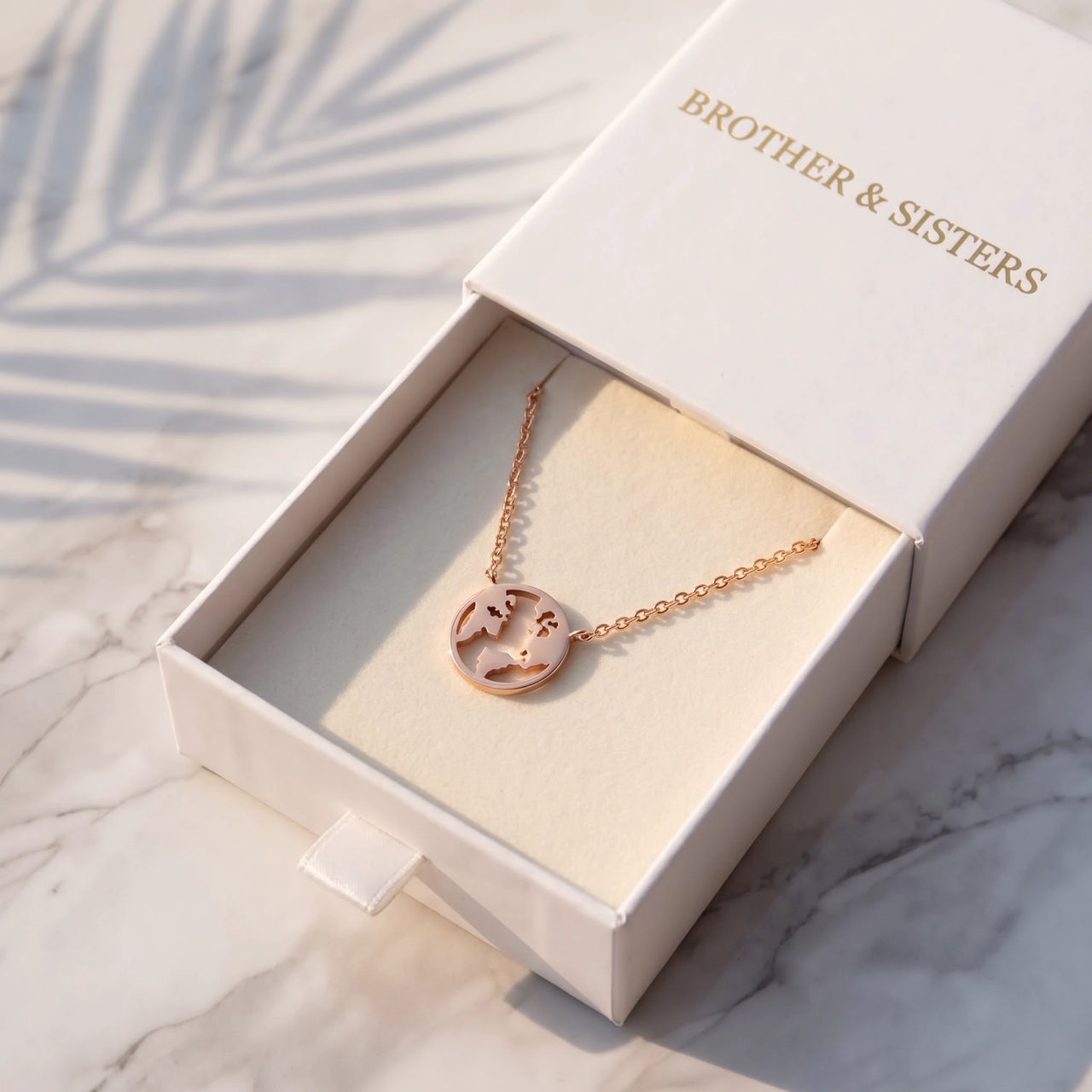 Collier acier inoxydable femme — dans l'écrin cadeau, or rose | SKU: 22173453-rose-gold