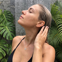 Thumbnail for Collier terre — photo portée sous la douche, waterproof, argent | SKU: 22173453-white-gold